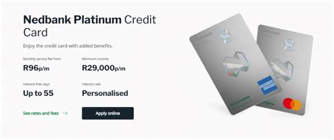 nedbank platinum credit card minimum requerments